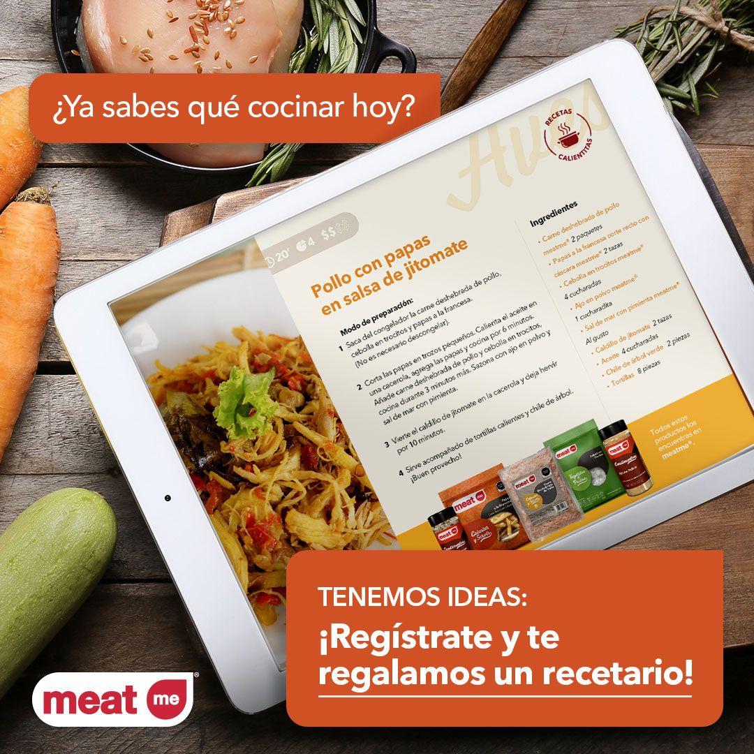 Meatme presenta recetario para cocinar rico y delicioso